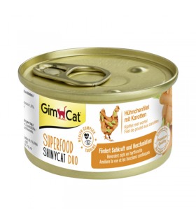 کنسرو گربه بالغ جیم کت با طعم مرغ و هویج