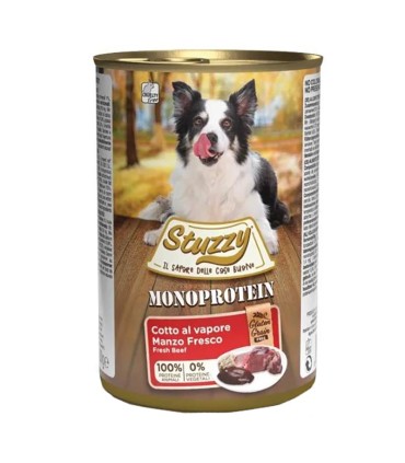 کنسرو مونو پروتئین سگ بالغ استازی با طعم گوشت گاو