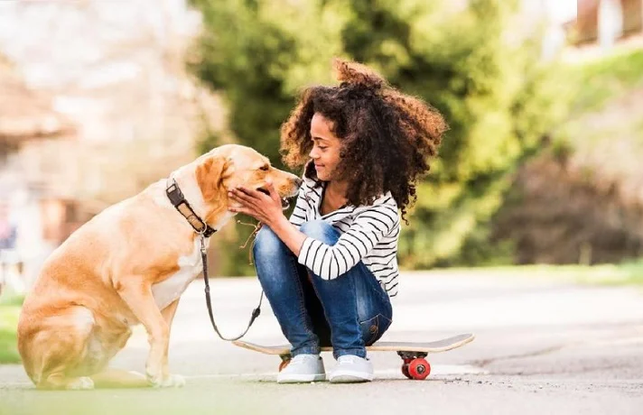 تعمامل سگ با کودک