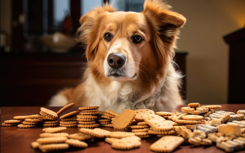 تهیه بیسکویت تشویقی سگ در خانه