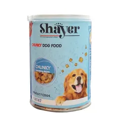 Shayer Chunky Canned Adult Wet Dog Food With Chicken &amp; Pasta In Gravy Flavor