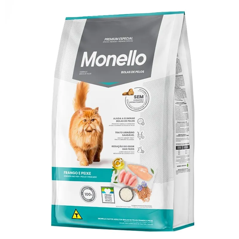 Monello Adult Cat Hairball Control Chicken &amp; Fish