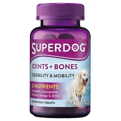 SuperDog Joints &amp; Bones 60 Chewable Tablets