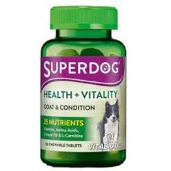 SuperDog Health &amp; Vitality 60 Chewable Tablets