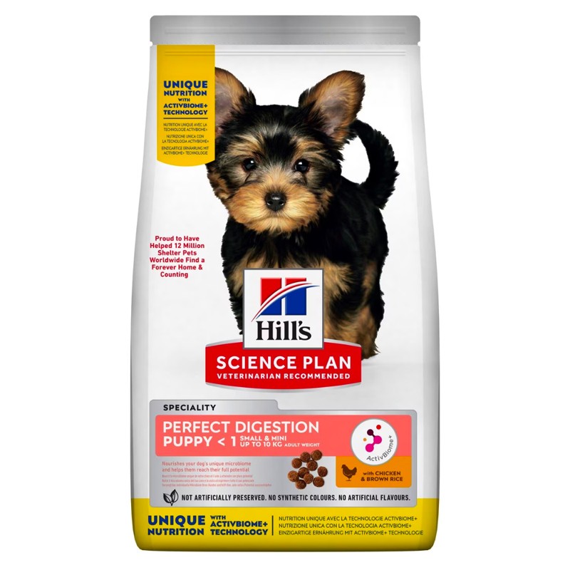 Hill's Science Plan Puppy Perfect Digestion Small &amp; Mini With Chicken &amp; Brown Rice 