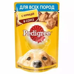 Pedigree Dog Food With Chicken In Sauce For Adult Dogs