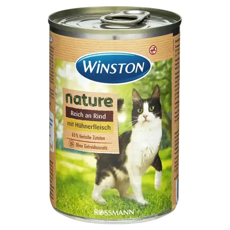 Winston Canned Adult Wet Cat Food With Beef &amp; Chicken