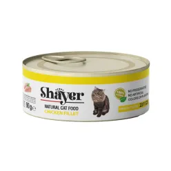 Shayer Natural Canned Wet Cat Food With Chicken Fillets