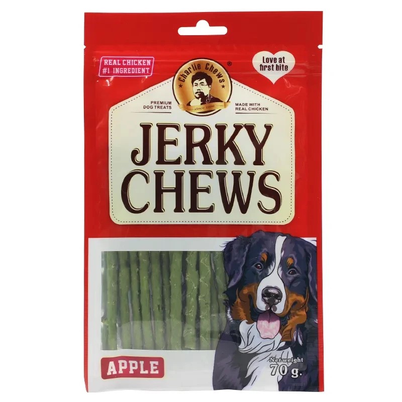 Jerky Chews Sticky Treat For Dogs With Apple Flavor