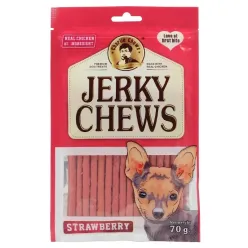 Jerky Chews Sticky Treat For Dogs With Strawberry Flavor