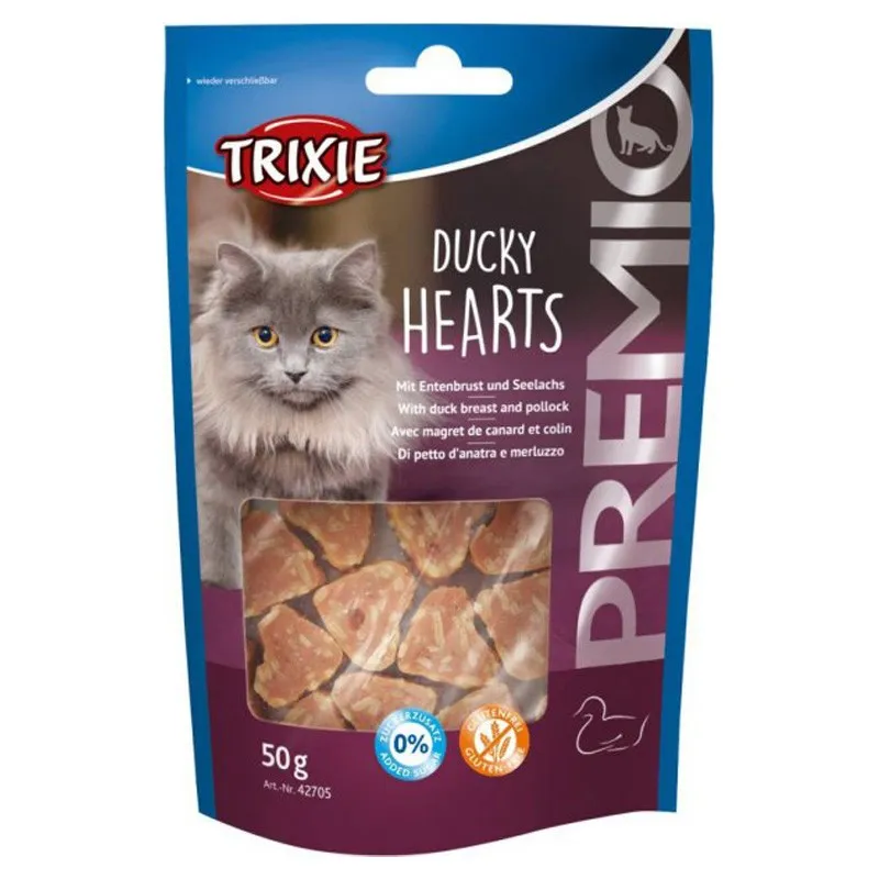 Trixie Treat For Cats Premio Hearts With Duck &amp; Pollock