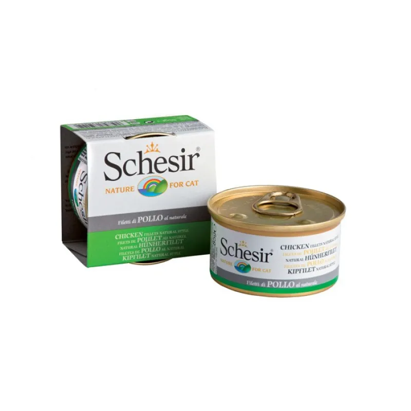  Schesir Canned Adult Wet Cat Food With Chicken Flavor