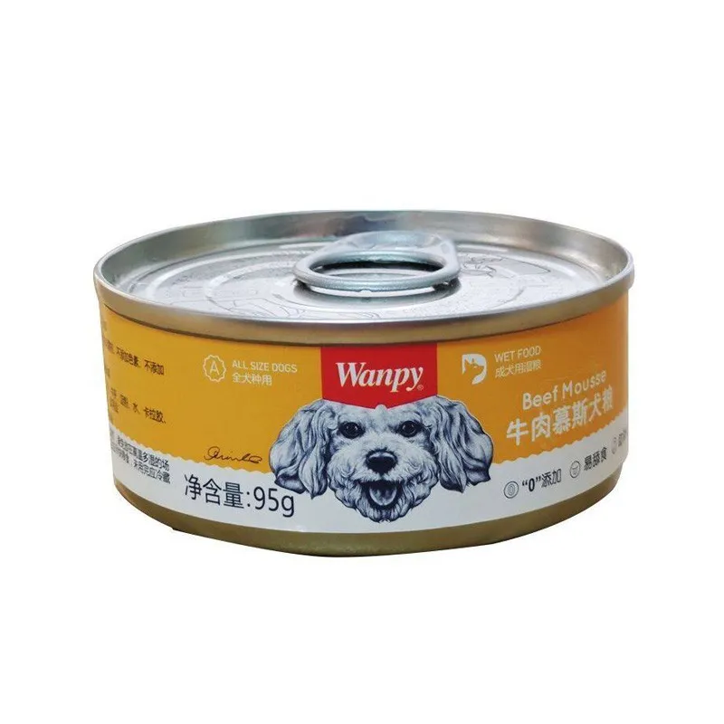 Wanpy Mousse Dog Can Food With Beef Flavor