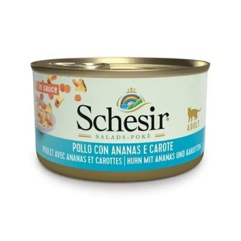 Schesir Chicken with Pineapple and Carrots Canned Cat Food