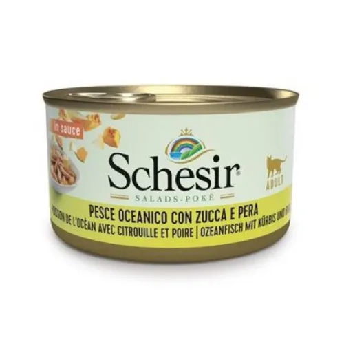 Schesir Wet Cat Food With Ocean Fish &amp; Pumpkin &amp; Pear In Sauce