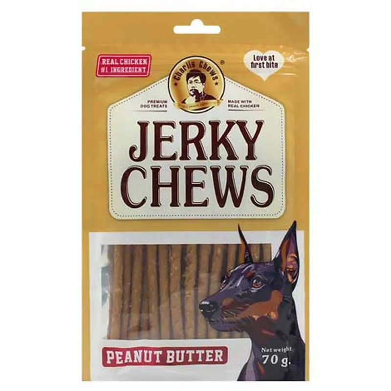 Jerky Chews Sticky Treat For Dogs With Peanut Butter Flavor