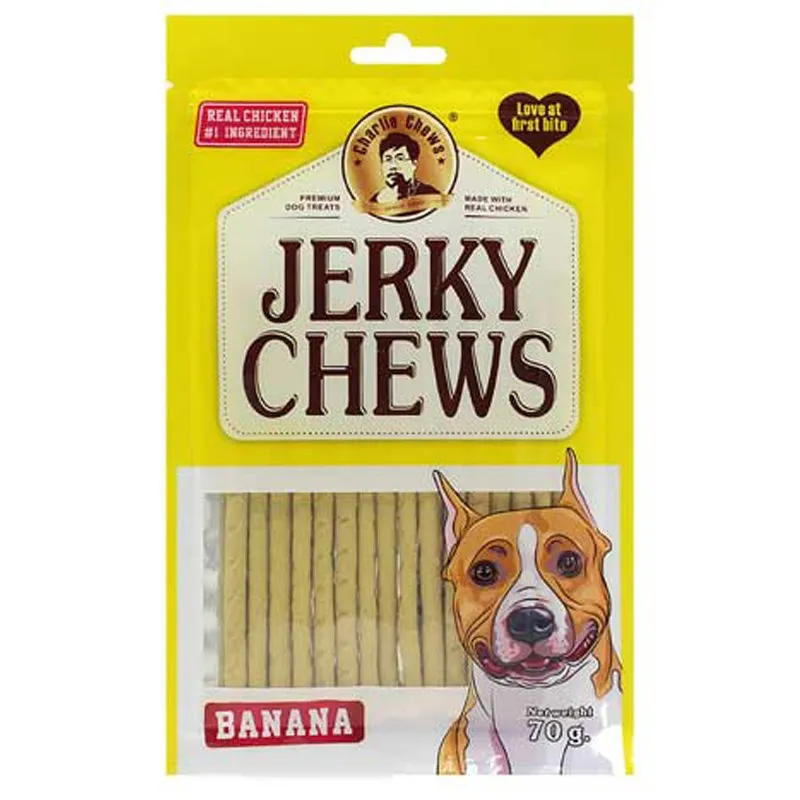 Jerky Chews Sticky Treat For Dogs With Banana Flavor