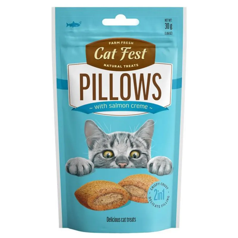 Cat Fest Pillows Salmon