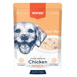 Wanpy Super Premium Dog Pouch with Chicken &amp; Duck