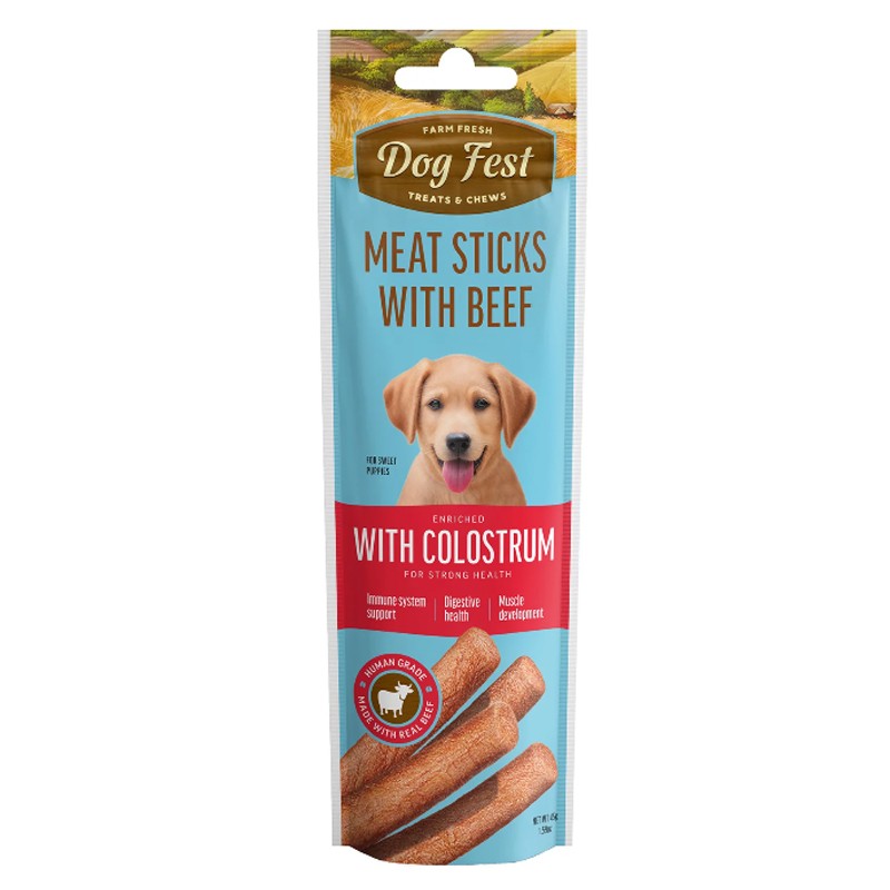 Dog Fest Beef Stick With Colostrum, For Puppies