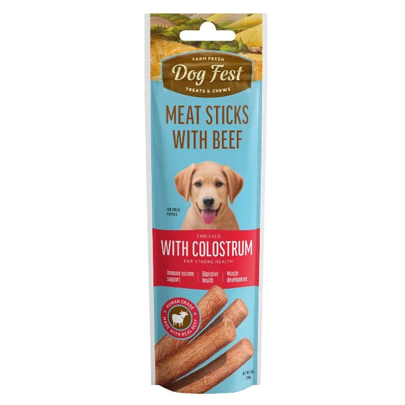 Dog Fest Beef Stick With Colostrum, For Puppies