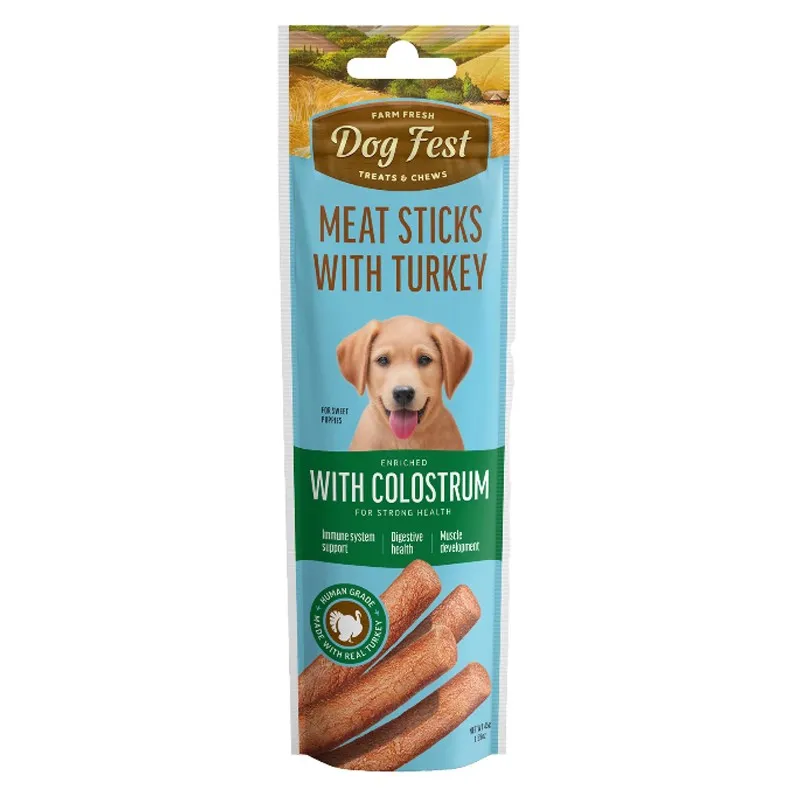 Dog Fest Turkey Stick With Colostrum, For Puppies