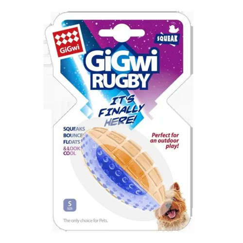 Gigiwi Rugby Dogs Squeaky Chew Toy