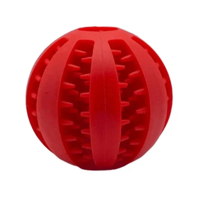 Dog Treat Toy Ball, Tooth Cleaning, Chew Ball with Slots for Food