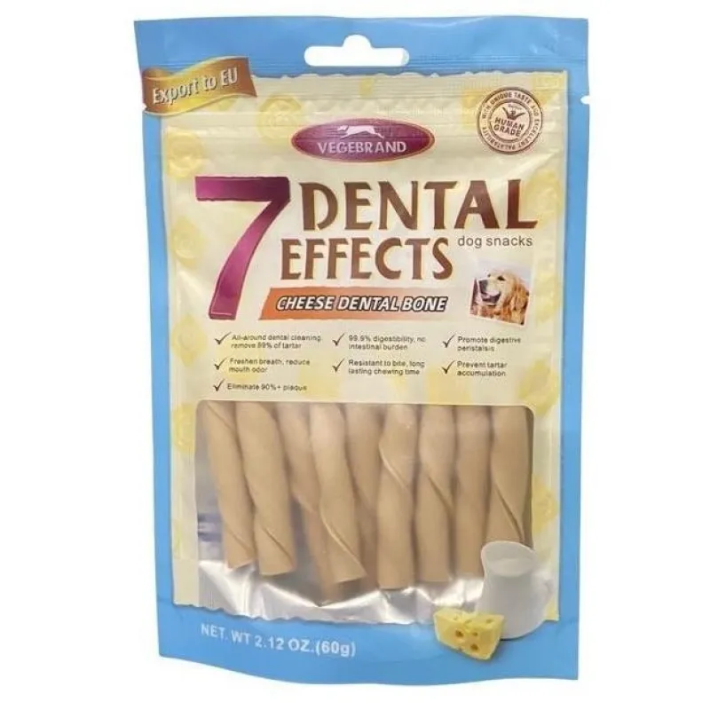 Vegebrand 7 Dental Effects Dog Snack Cheese Flavor