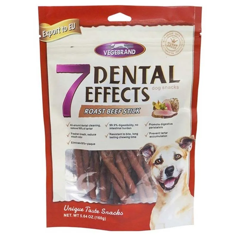 Vegebrand 7 Dental Effects Dog Snack Roast Beef Flavor