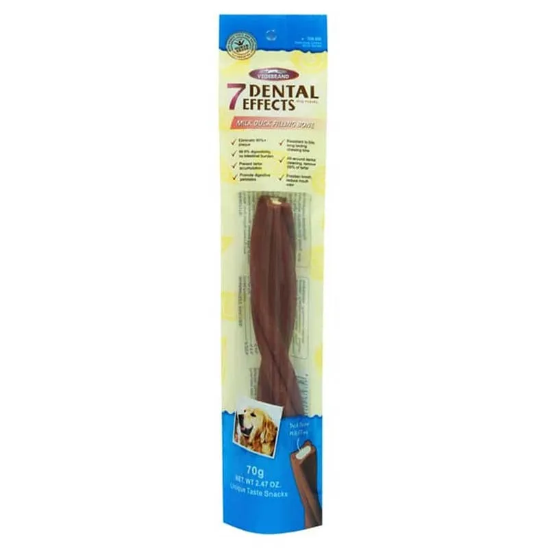 Vegebrand 7 Dental Effects Dog Treats Stick With Duck &amp; Milk Flavor