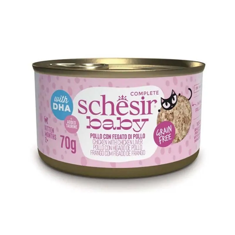 Schesir Chicken with Chicken Liver in Broth 70G in Can