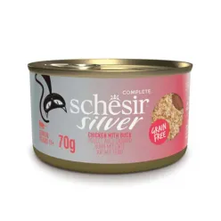 Schesir Silver Chicken &amp; Duck Mousse Fillets 70G in Can