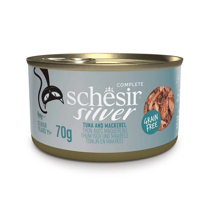 Schesir Silver Tuna &amp; Mackerel in Broth 70G in Can