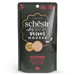 Schesir After Dark Chicken &amp; Beef in Mousse 80G in Pouch