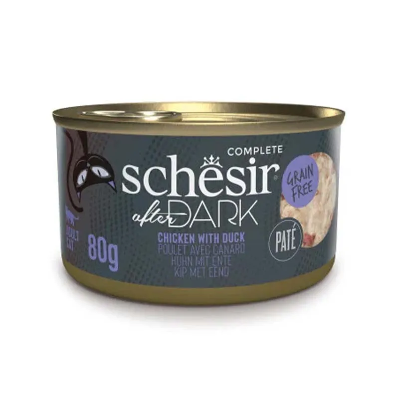 Schesir After Dark Chicken with Duck in Pate 80G in Can