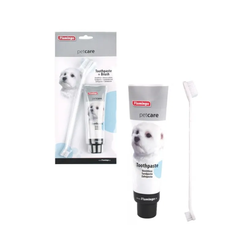 Petcare toothpaste with brush