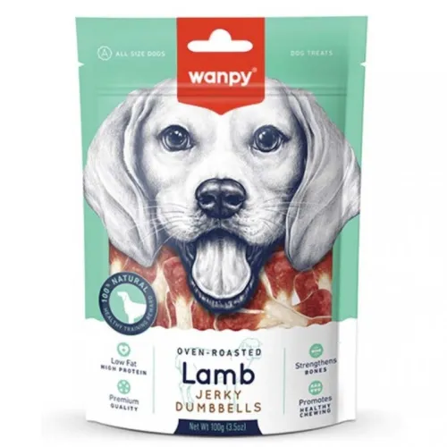 Wanpy Dog Oven-Roasted Lamb Jerky Dumbell
