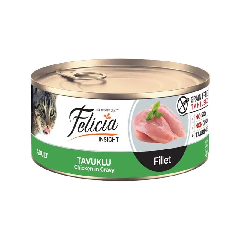 Felicia Canned Adult Cat Food with Chicken in Gravy