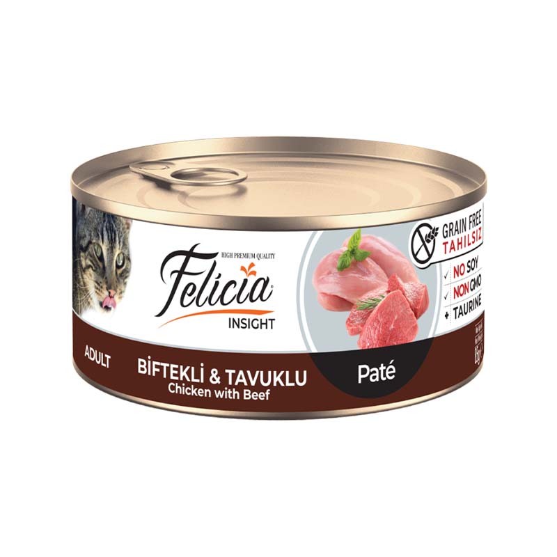 Felicia Canned Adult Cat Food with Chicken &amp; Beef