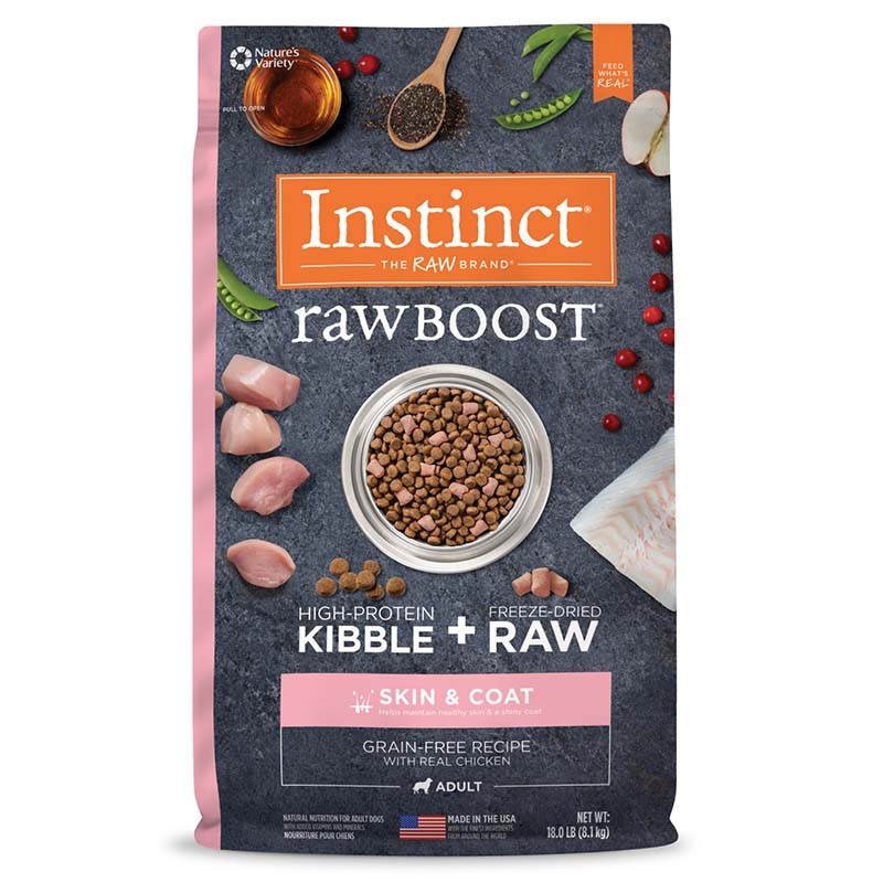 Instinct dog Food Raw Boost Real Chicken Recipe Skin &amp; Coat Health