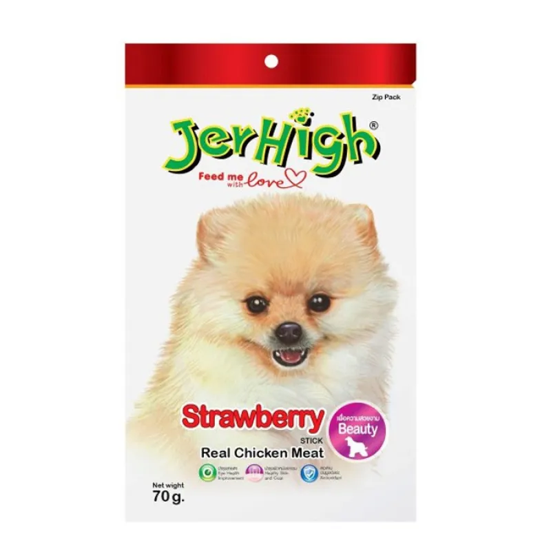 Jerhigh Strawberry Stick Dog Treat 