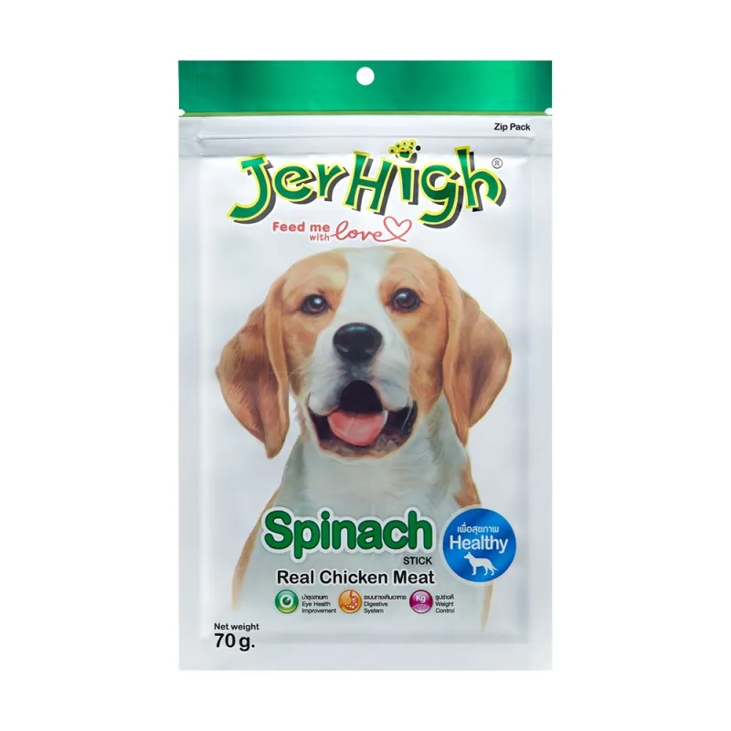  Jerhigh Stick Dog Treat With Spinach &amp; Chicken Flavor