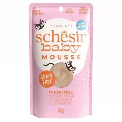 Schesir Salmon with Chicken in Mousse 70G in Pouch