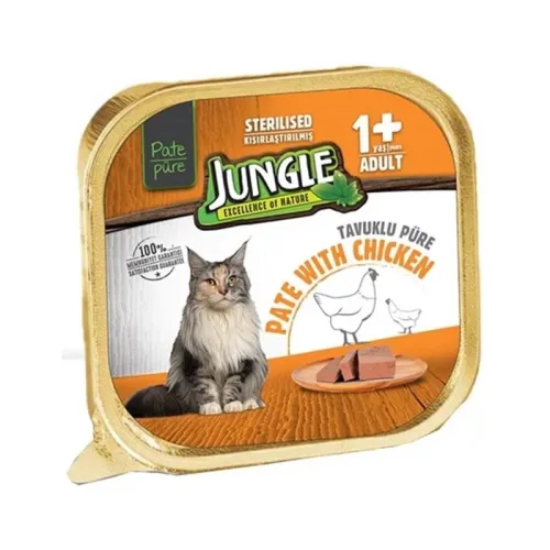 Jungle Canned Adult Sterilised Cat Food with Chicken