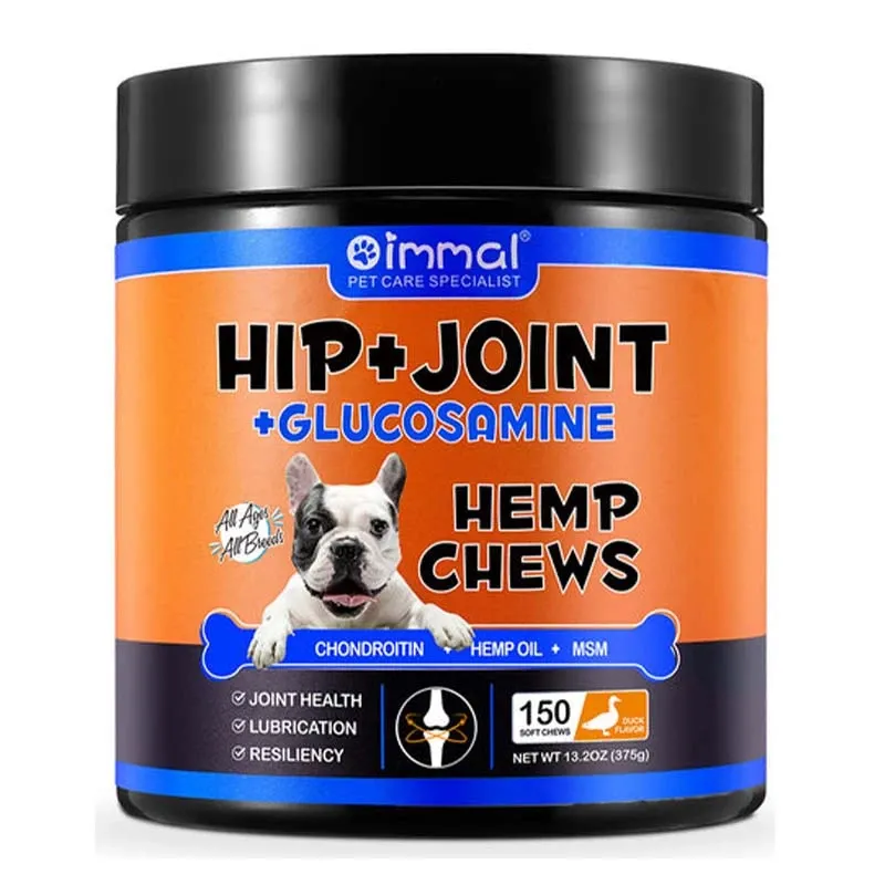 Oimmal Hip Joint Supplement Dog Chews With Duck Flavor