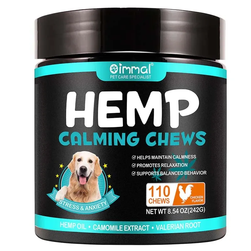 Oimmal Hemp Calming Chews Chicken Flavor