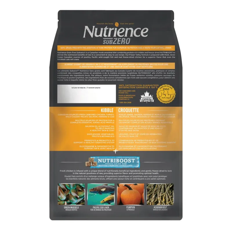 Nutrience Grain Free Sub Zero Fraser Valley Cat Food