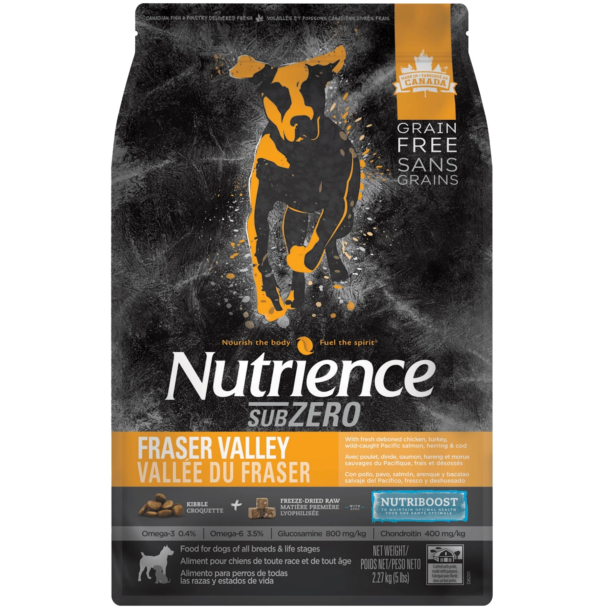 Nutrience Grain Free SubZero Fraser Valley Dog Food 