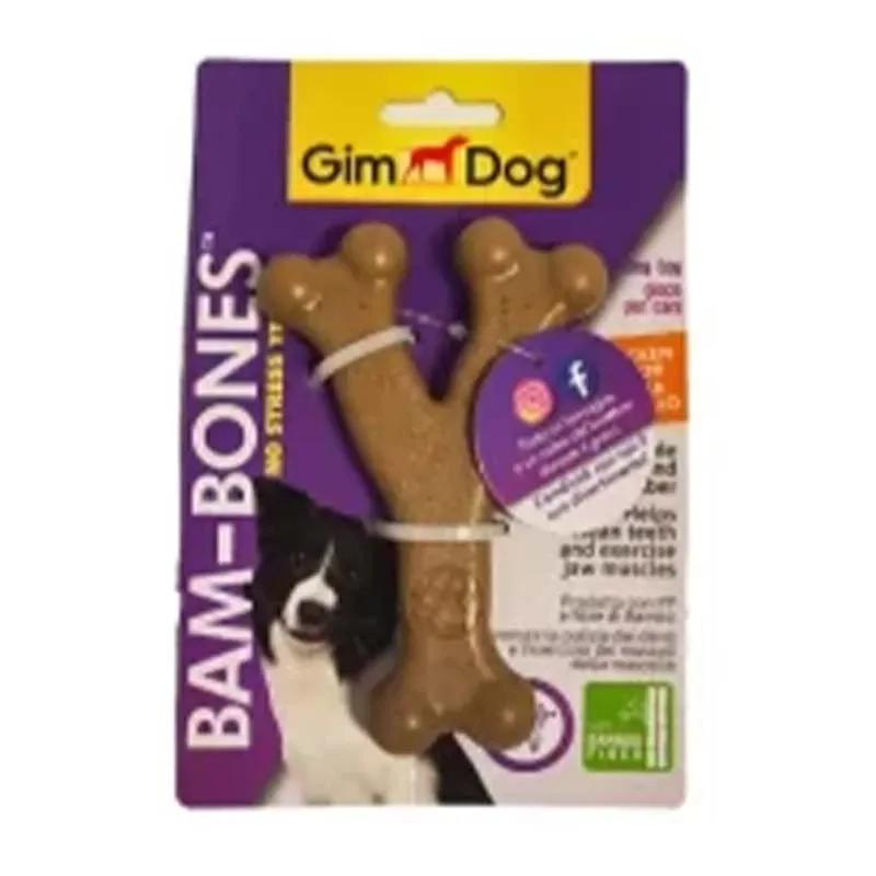 Gim Dog Toy Bam Bone With Chicken 